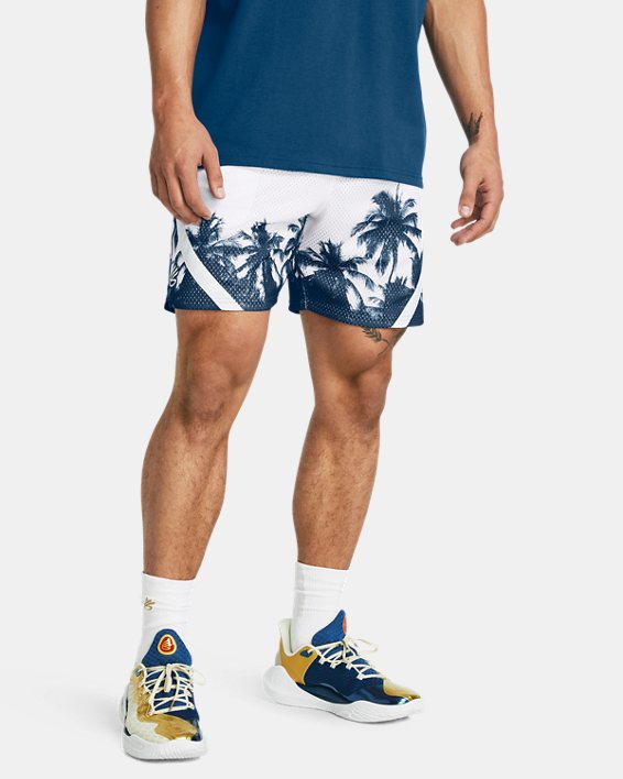 Men's Curry Mesh Shorts, Blue, pdpMainDesktop image number 0